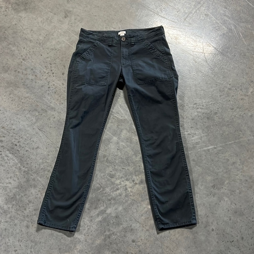 J Crew Stretch Cargo Cropped Pants